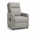 Elektrischer Relaxsessel mit Fernbedienung Polyesterbezug rechteckig Hellgrau 82 x 93 x 104 cm