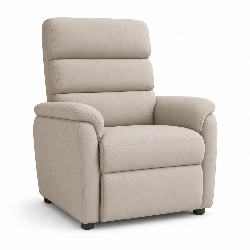 Polstersessel mit hoher Rückenlehne Polyester in Beige 90 x 92 x 105 cm